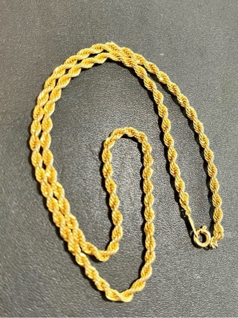 Gold-Tone Rope Chain Necklace for Women